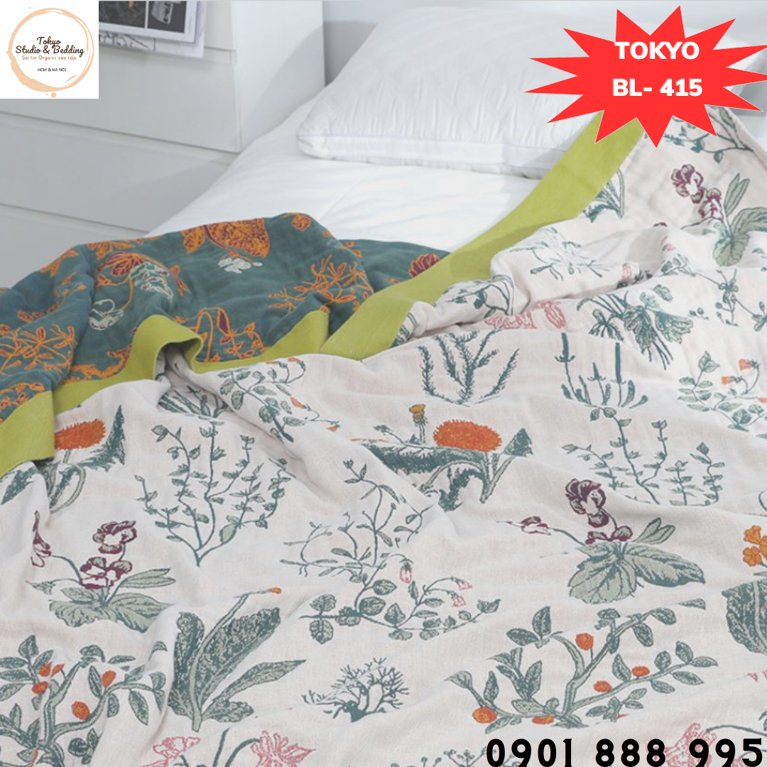 A97_Chăn Xô Organic Cotton Dòng Cao Cấp