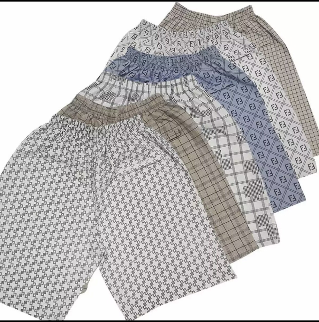 QUÂN ĐÙI SHORT NAM SỌC KẺ CARÔ COMBO 3 CÁI 100K