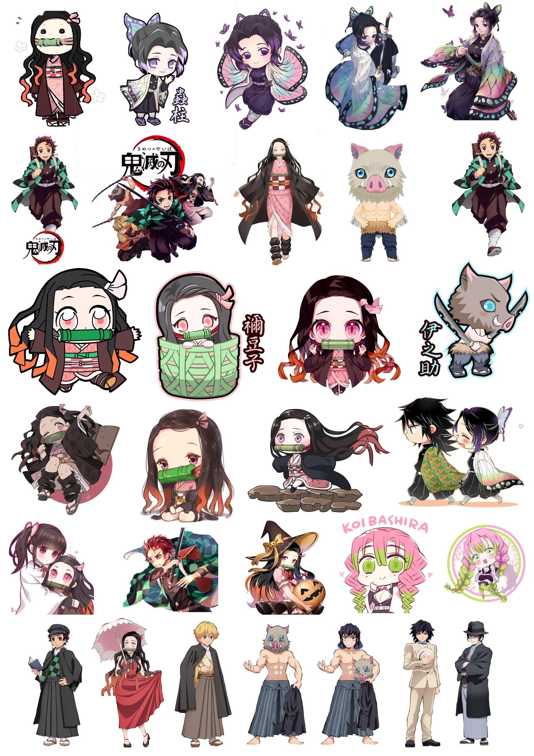 20 ảnh sticker Kimetsu no Yaiba