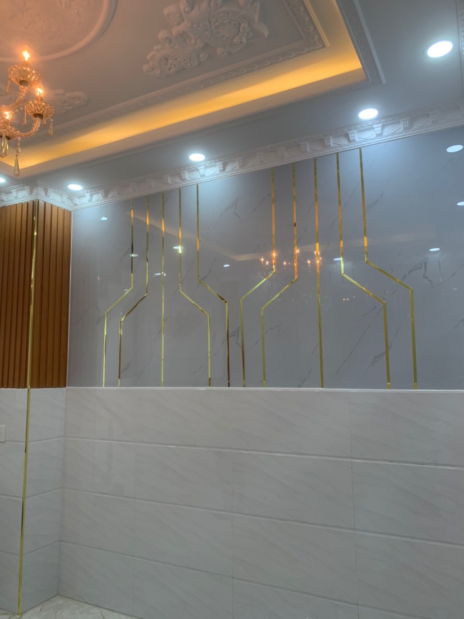 Tấm ốp tường PVC vân mây