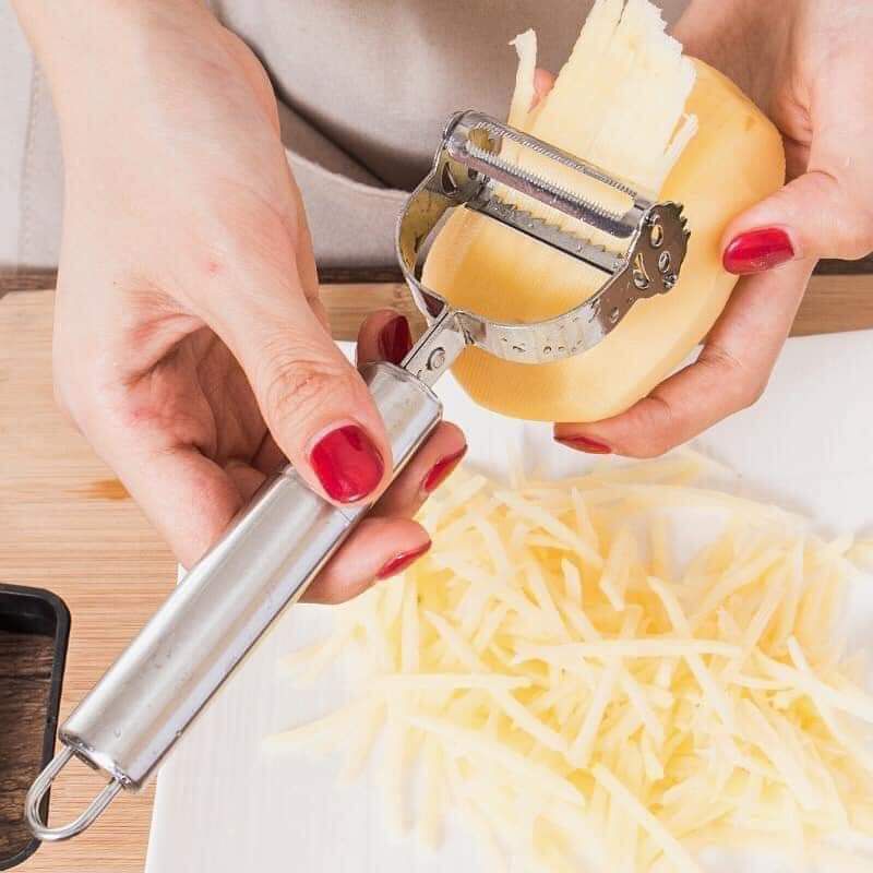 nạo sợi inox 3 in 1 rau củ quả