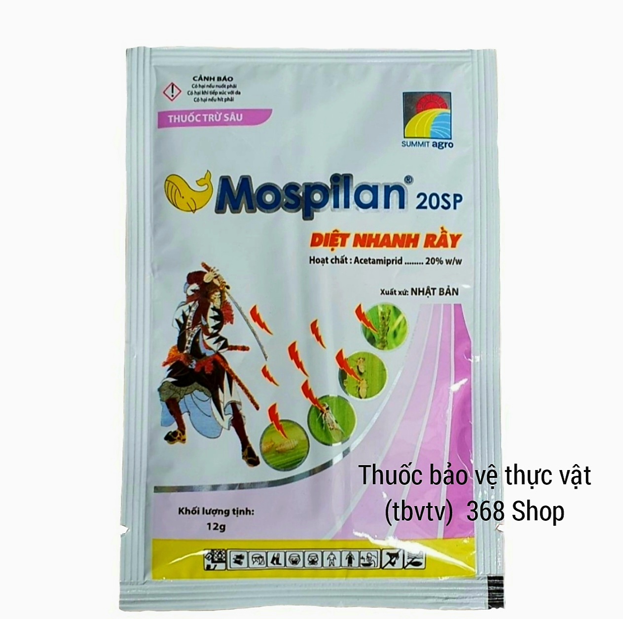 💎 Thuốc trừ sâu Mospilan 20sp (12g) Nhật Bản chuyên trừ chích hút. 💖 20WP