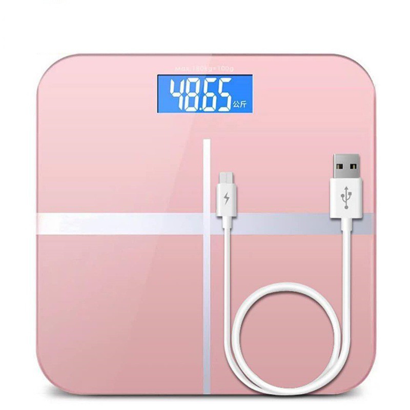 Cân điện tử iphone kính cường lực sang chảnh 180KG (dùng pin)-( giao màu ngẩu nhiên )