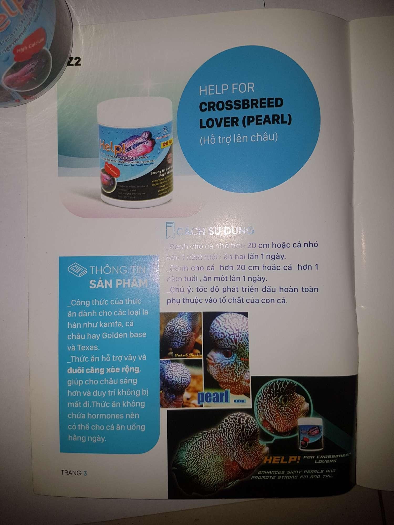 [HCM]Thức ăn cho cá la hán lên châu CZ2