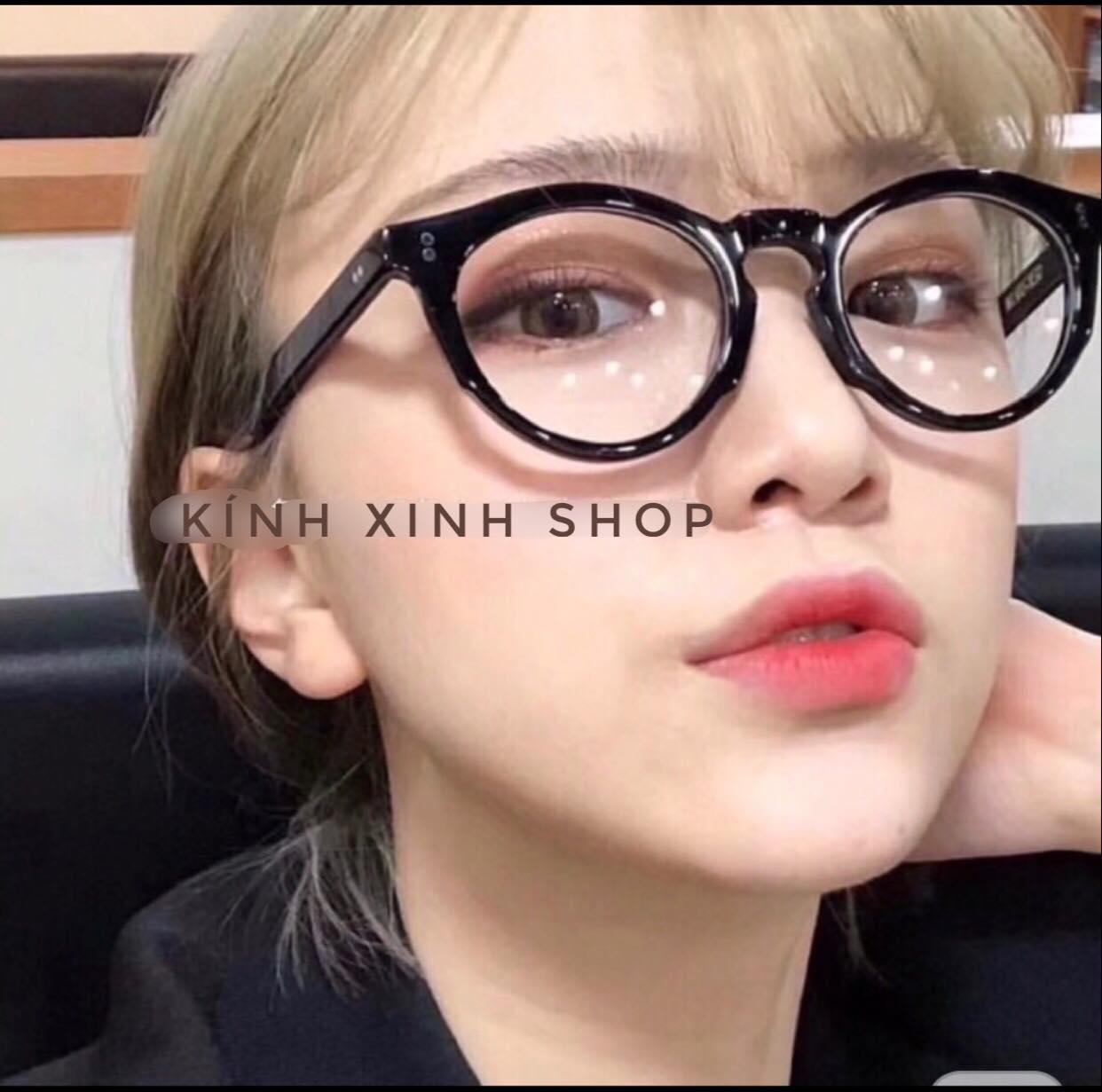 Kính gọng MILAN mắt tròn nhỏ tròng kính chống ánh sáng xanh chống lóa uv