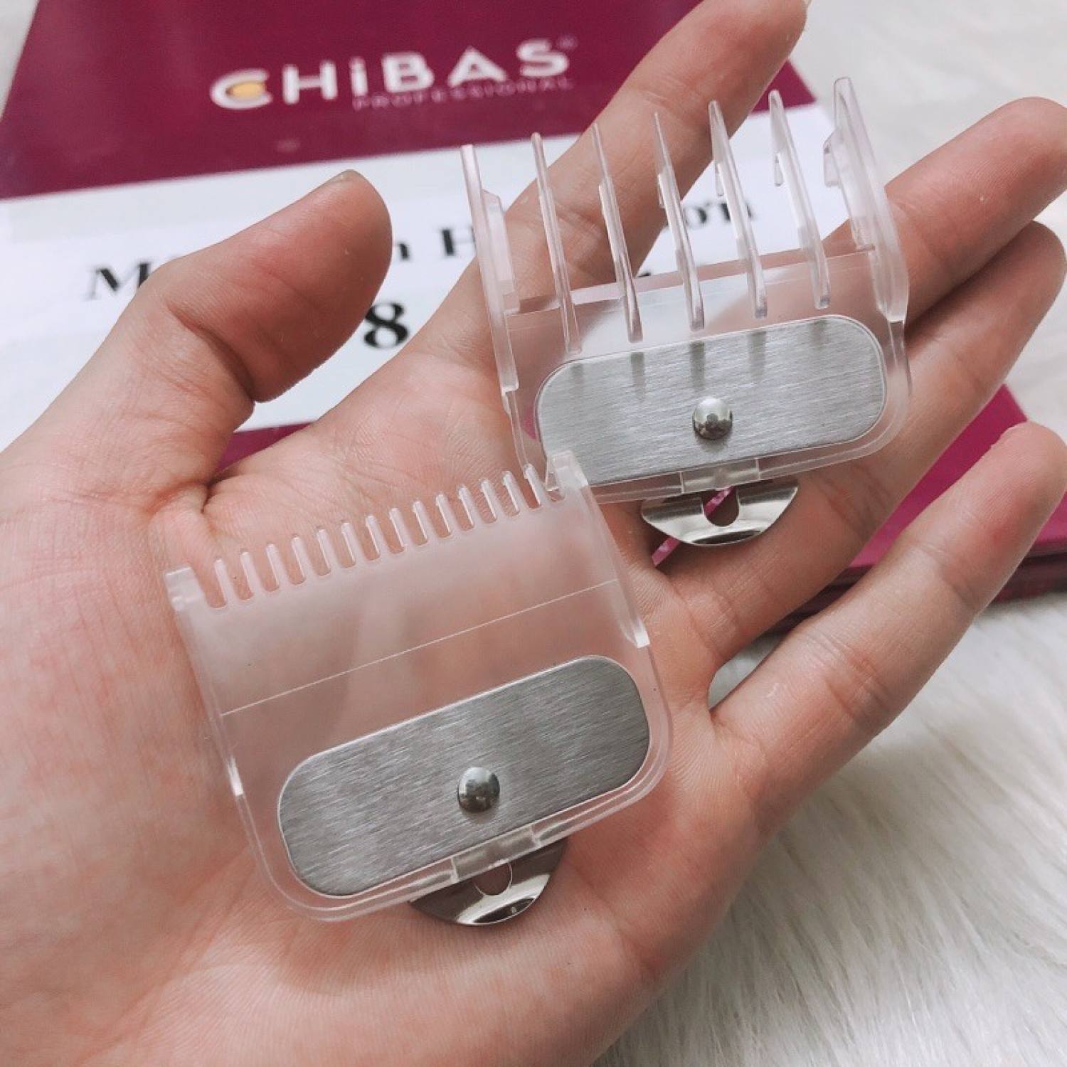 Cữ tông đơ cắt tóc 1,5mm + 4,5mm, cữ gá thép