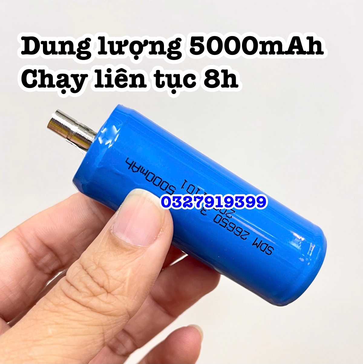 HuaErBo Pin tông đơ B60 dung lượng 5000mAh - phụ kiện chính hãng, thay thế pin cũ, sử dụng liên tục 8-10h - tôngđơpintrâu