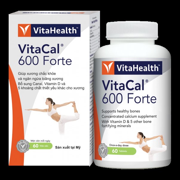 Thực phẩm bảo vệ sức khỏe VitaHealth VitaCal 600 Forte