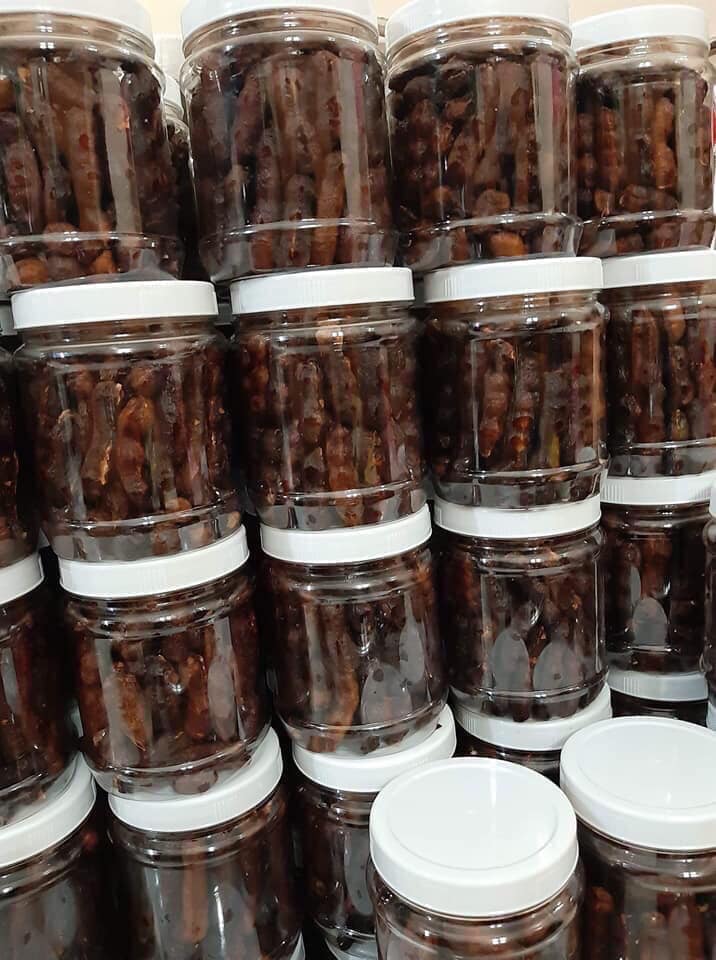 500G ME LÀO NGUYÊN TRÁI CHẤM MUỐI TÔM