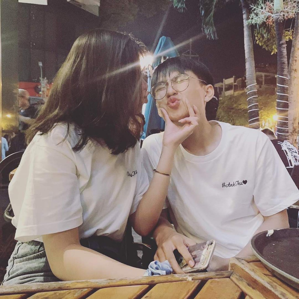 Áo Thun Cặp Đôi In Tên Theo Yêu Cầu - Ghi chú têncủabạn