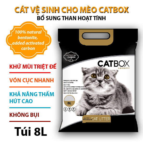Cát vệ sinh cho mèo CatBox 8 lít 16 lít
