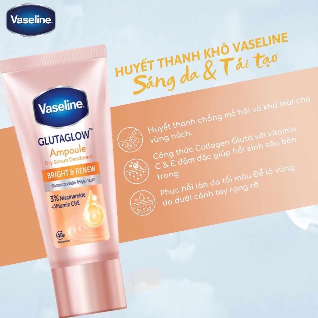 Vaseline Dry Serum GlutaGlow Ampoule Deodorant 45ml