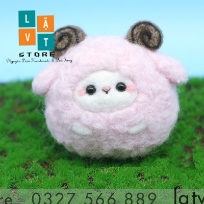 Needle Felting Sheep Puddles, Super cute hello summer kitty with instructions, Needle felting sheep, meaningful gifts