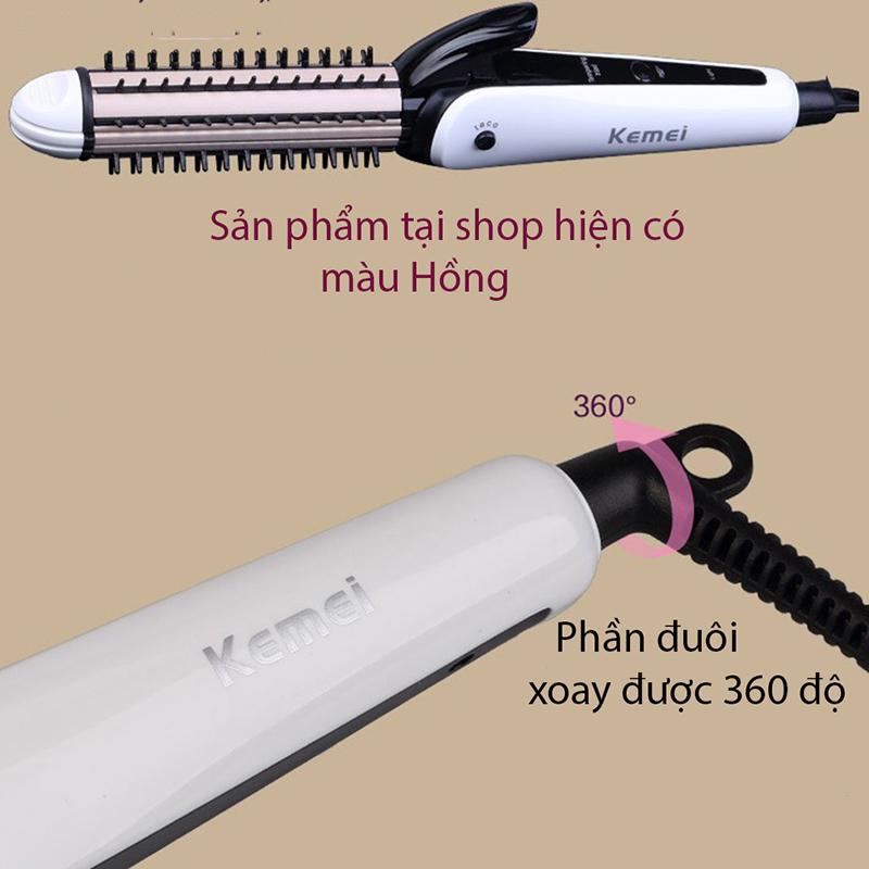 Máy uốn tóc 3 in 1 mức nhiệt KEMEI 6877