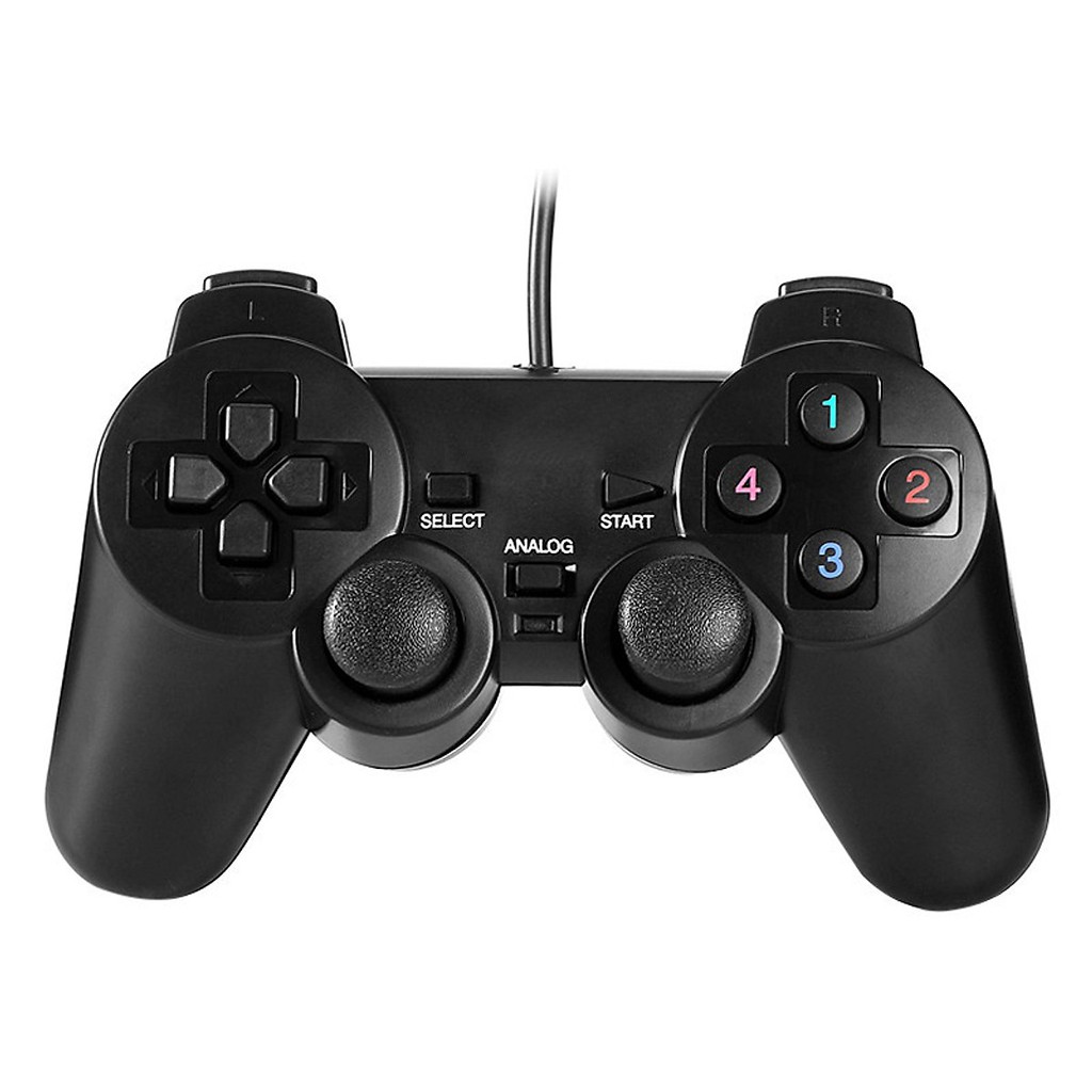 Tay cầm chơi game pc đầu usb có rung, joystick.