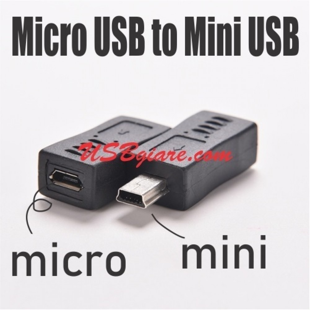 Đầu chuyển micro usb cái sang mini usb đực