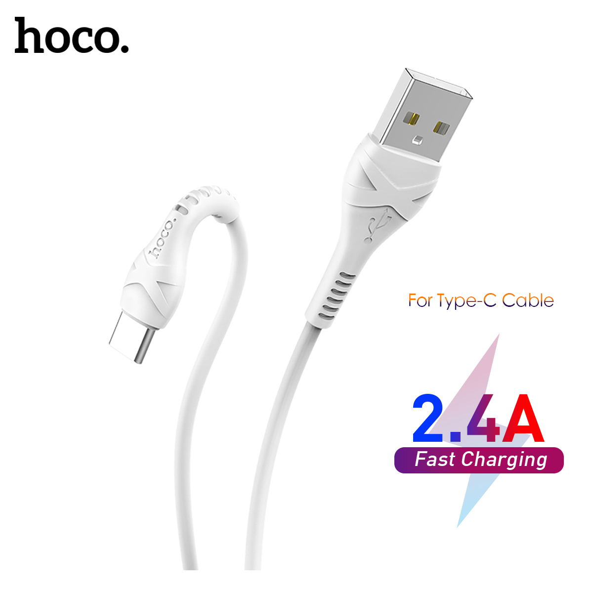 Hoco 1M X37 Cool Power Charging Data Cable for Micro USB/ Lightning /Type C / Charging Cable for iPhone Samsung Oppo Vivo Xiaomi Realme