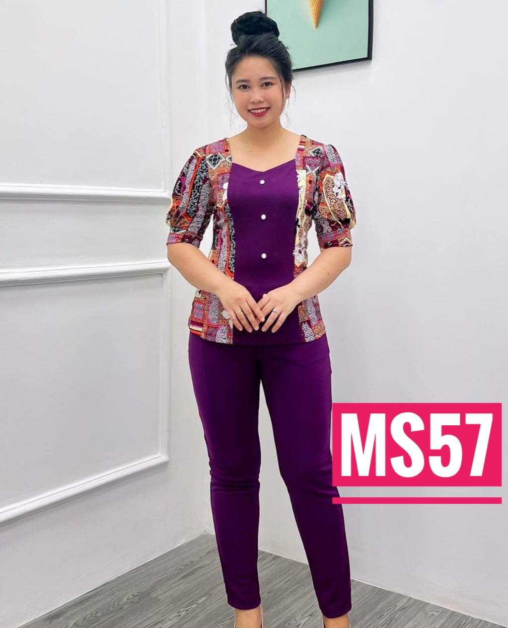 Đồ bộ mặc nhà thun aty loại 1( size 4 cho người 63-70 ký)