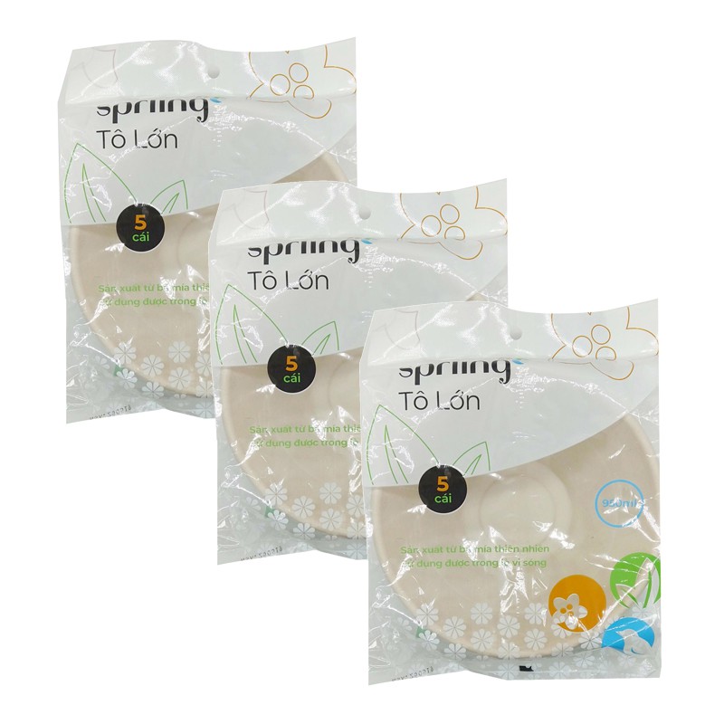 Spriing Lô 5 tô bã mía 950ml
