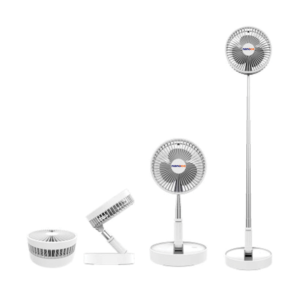 [HCM]Quạt Sạc Điện Gấp Gọn Nanoco NFF1617W