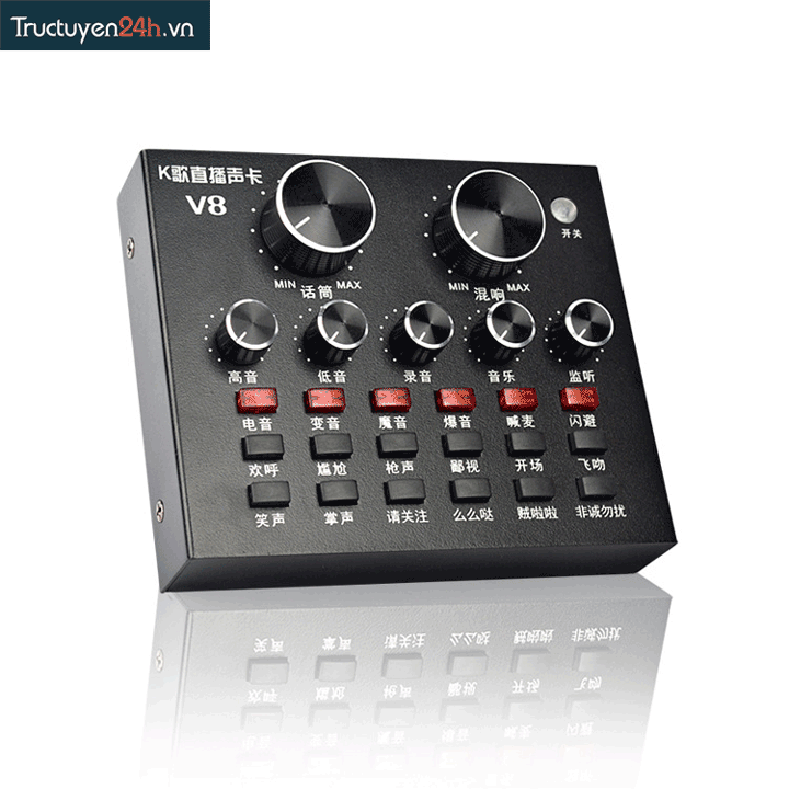 [HCM]Sound card V8 có Auto Tone dành cho micro thu âm