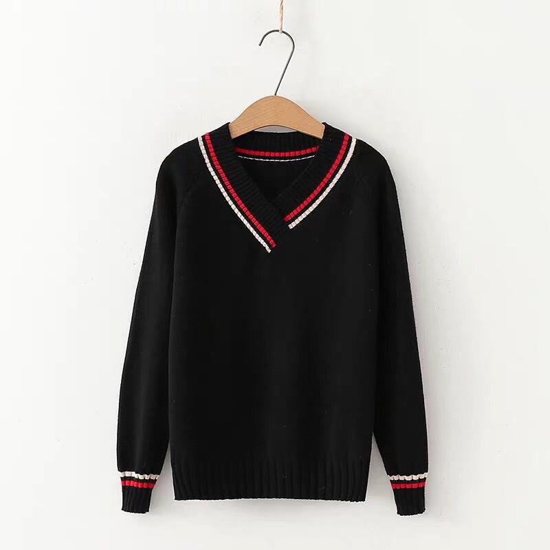Áo len cổ tim viền nữ hàng nhập cao cấp