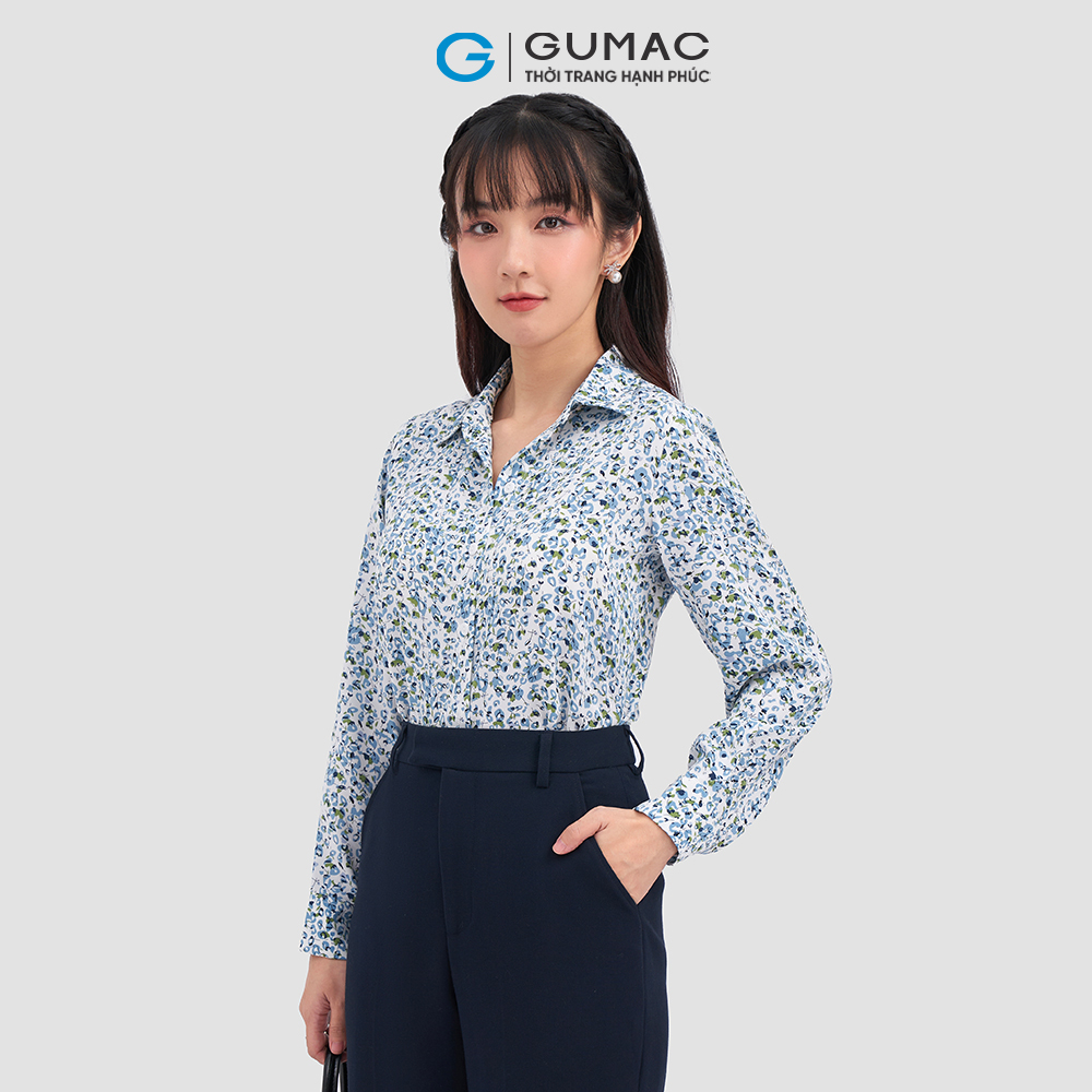 [CHỈ 4-6.4 | TẶNG ÁO THUN ĐƠN 799K] Áo sơ mi hoa thời trang GUMAC AC11058
