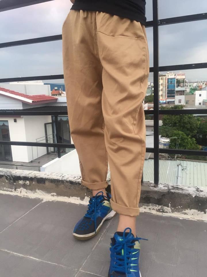 QUẦN BAGGY NỮ LƯNG THUN PHONG CÁCH 02