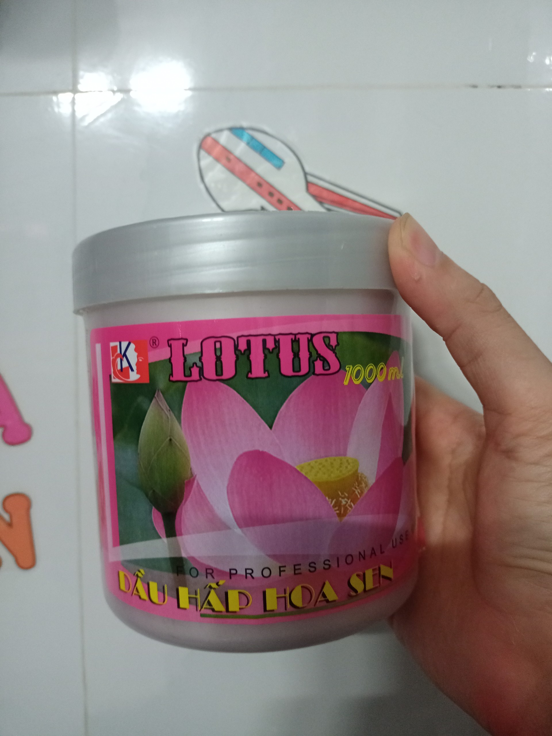 1000ml Dầu hấp tóc Hoa Sen - chuyên sỉ phụ liệu tóc