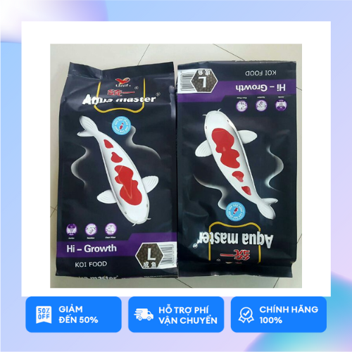 Cám aquamaster stape, growth, hi- growth, color enhancer | thức ăn cao cấp cho cá koi 5kg | kyanhkoifarm