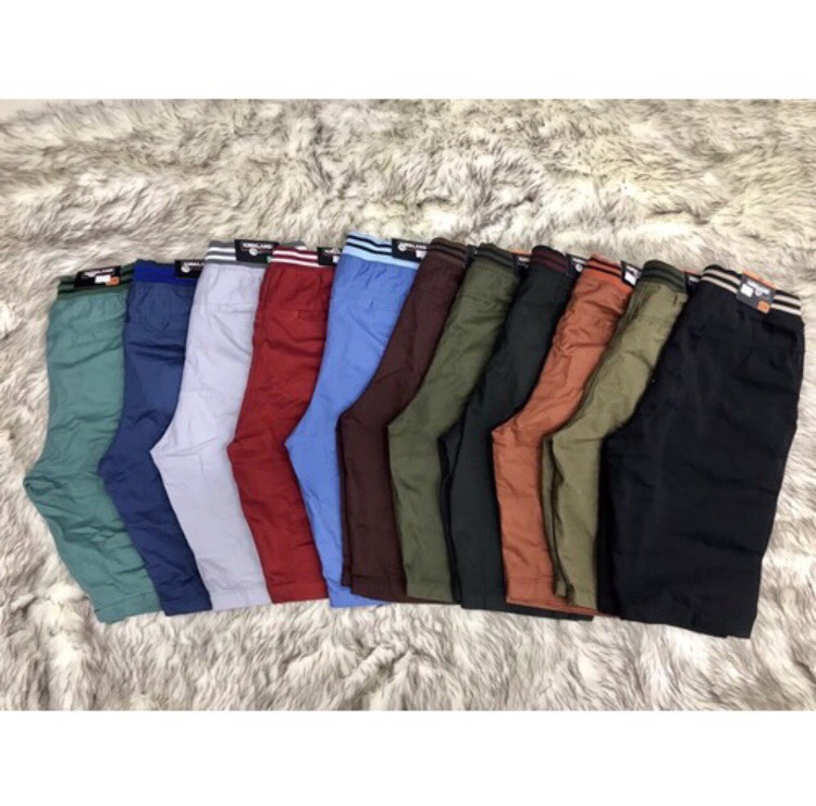 [HCM]Quần Short Nam Kaki Lưng Thun Vải Gian Đẹp LD11