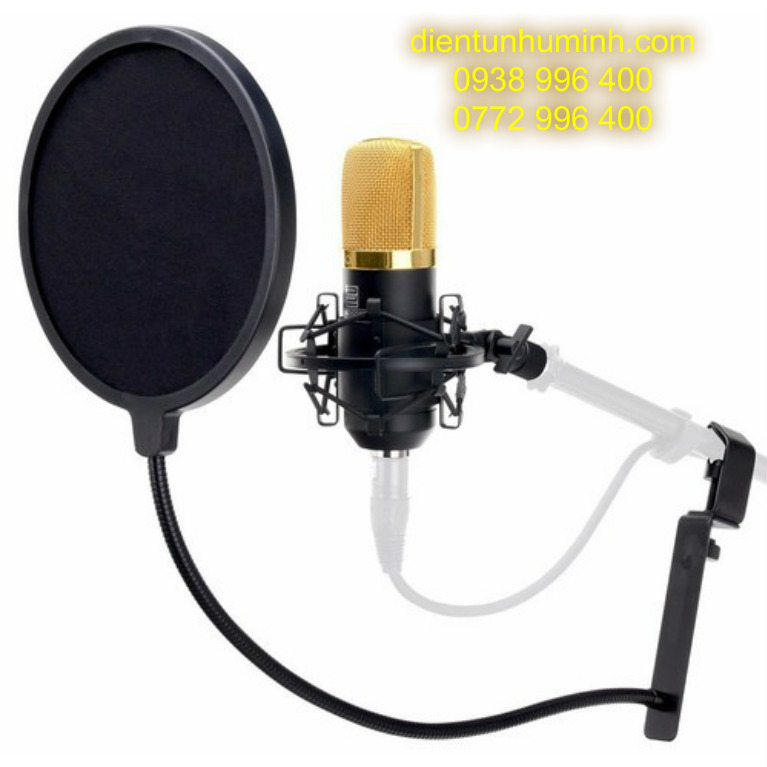Màng lọc âm cho micro (đen) 2 lớp