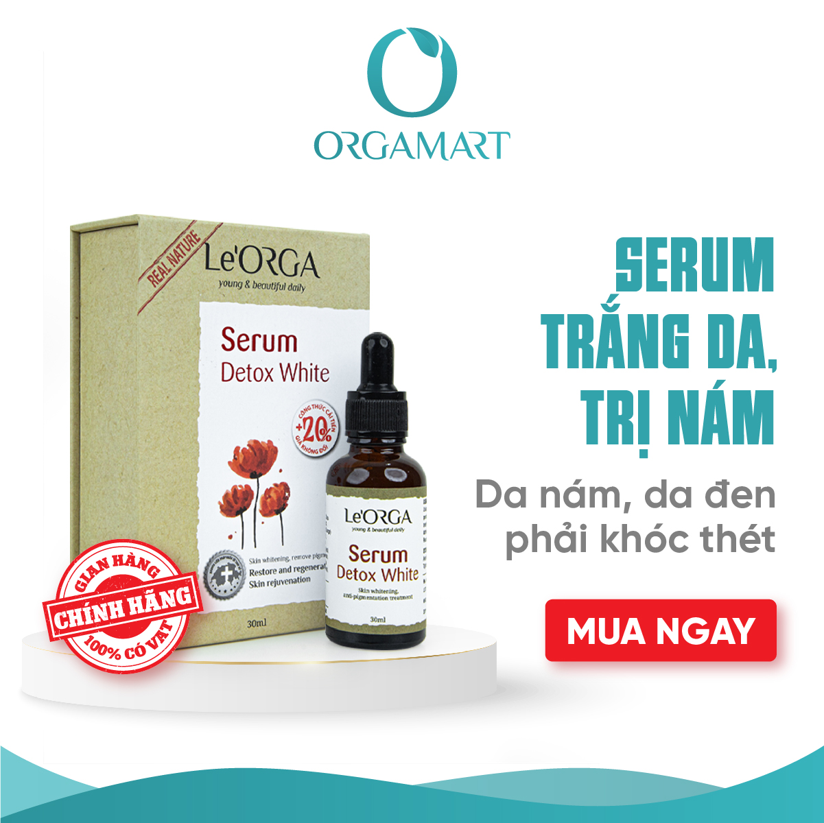 Serum treatment intensive pigmentation, nursing Senior White orga-serum detox White