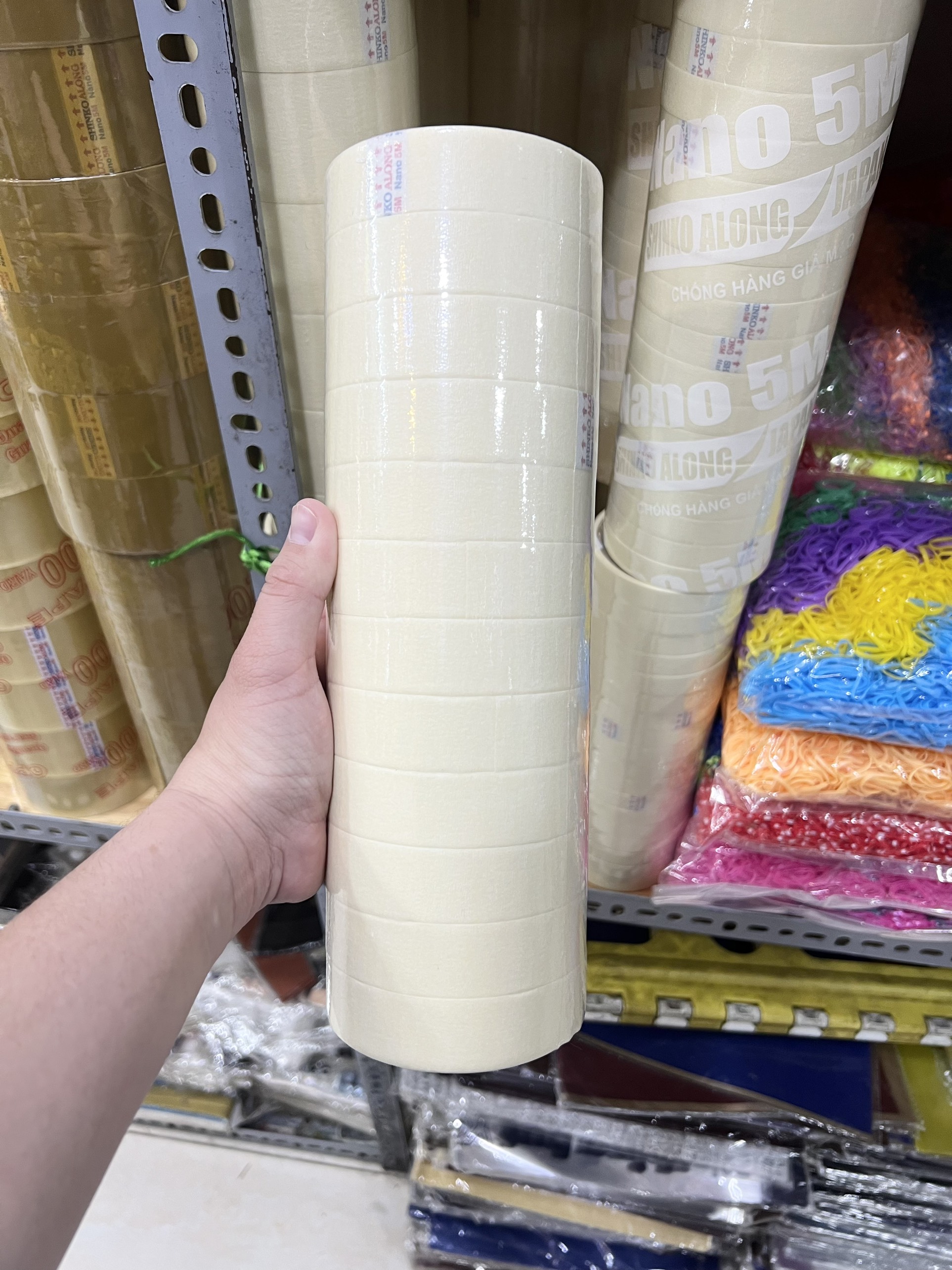 Băng keo giấy nhiều kích thước 1F6 - 2F4 - 5F