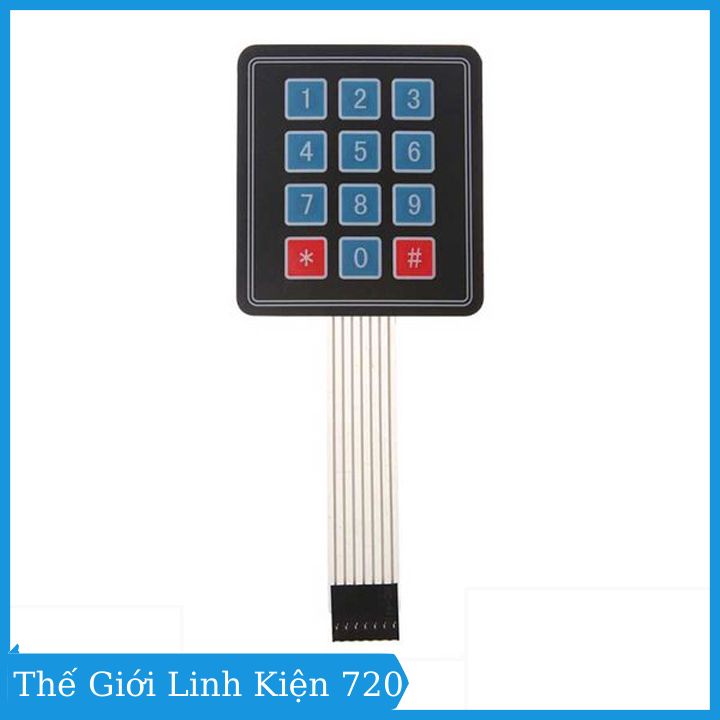 Bàn phím ma trận mềm 3x4 keypad