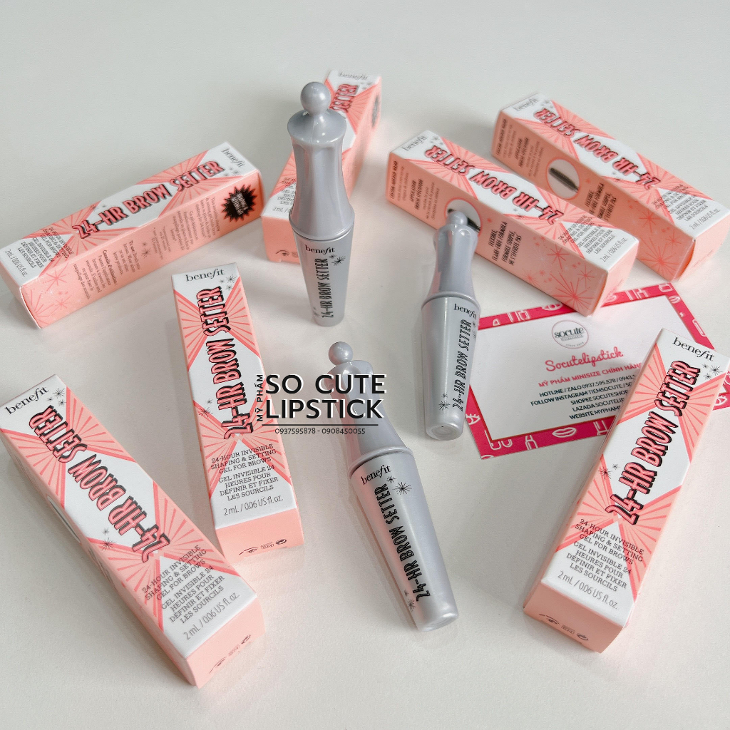 Mascara chân mày Beenefit 24-HR Brow Setter Shaping & Setting Gel 2ml Minisize