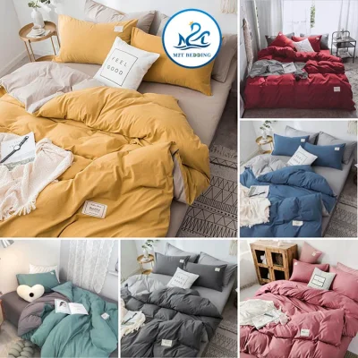 Bộ chăn ga gối cotton tici M2T Bedding - ga giường thun lạnh Hàn Quốc - Drap nệm đủ size