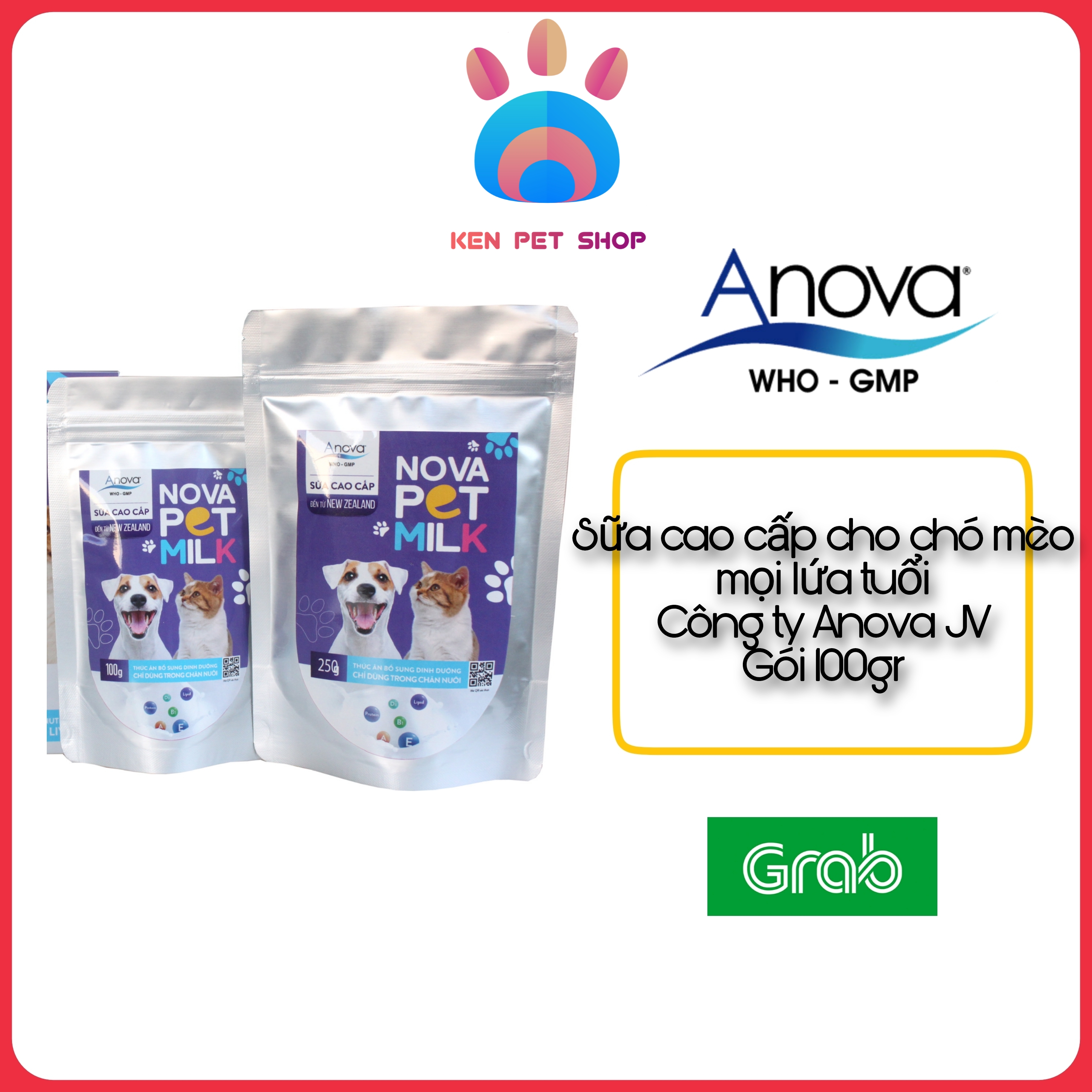 [BIO-MILK FOR PET và NOVA-PET MILK] [100GR] Sữa cao cấp chuyên dùng cho chó, mèo