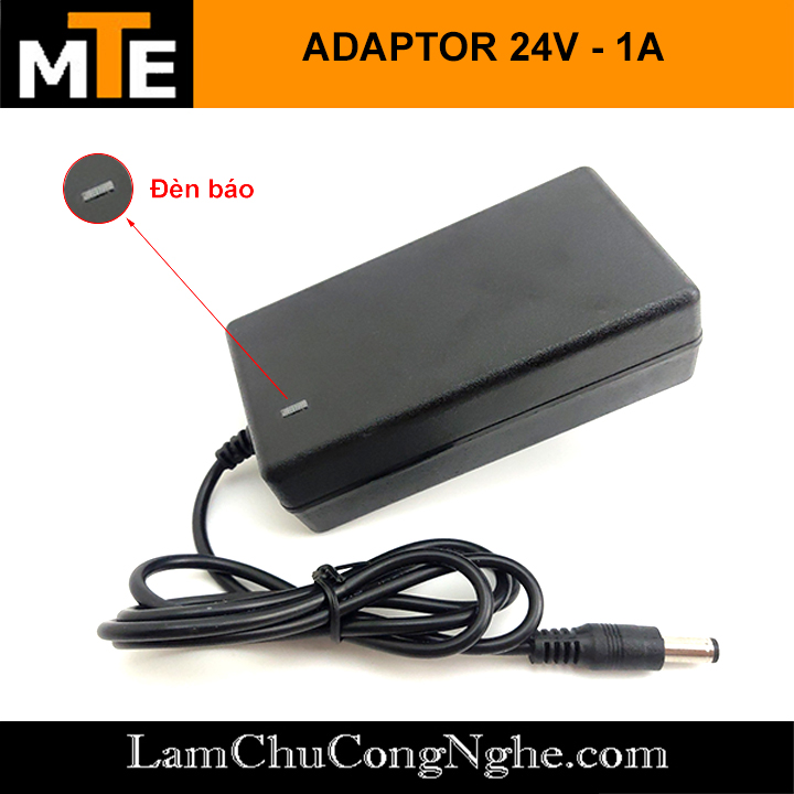Nguồn adapter 24V 1A jack DC 5.5 x 2.1 mm