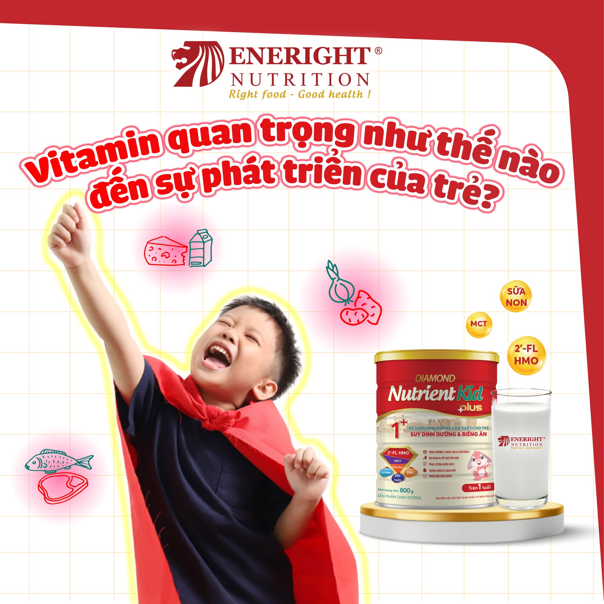 Sữa Nutrient Kid 1 +