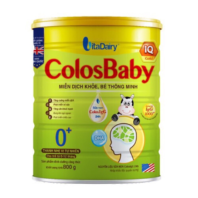 Sữa Colosbaby Iq Gold 1+ 800G