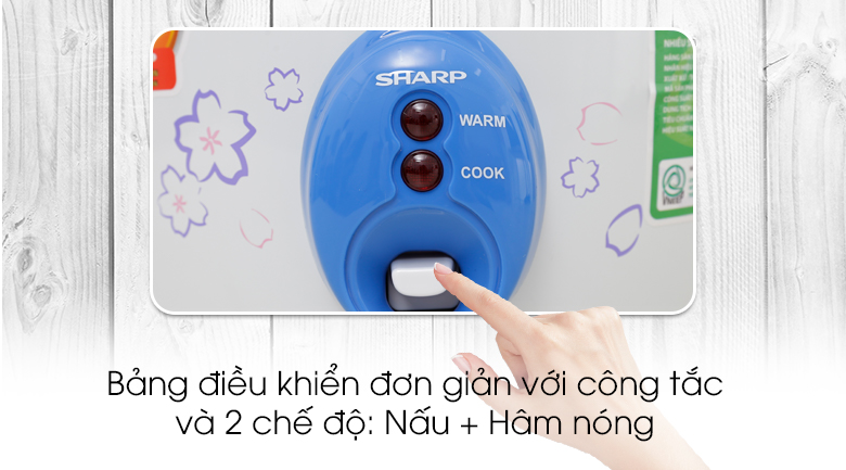 Nồi cơm điện Sharp 1.8 lít KSH-D19V ( Hàng trưng bày )