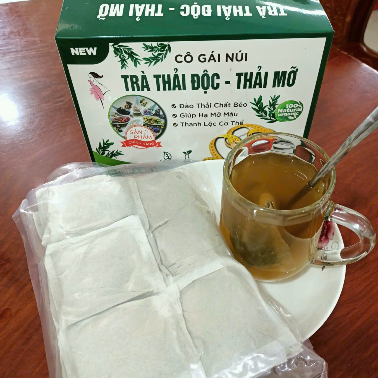 Trà túi lọc Cô Gái Núi (Hộp 60 túi lọc)
