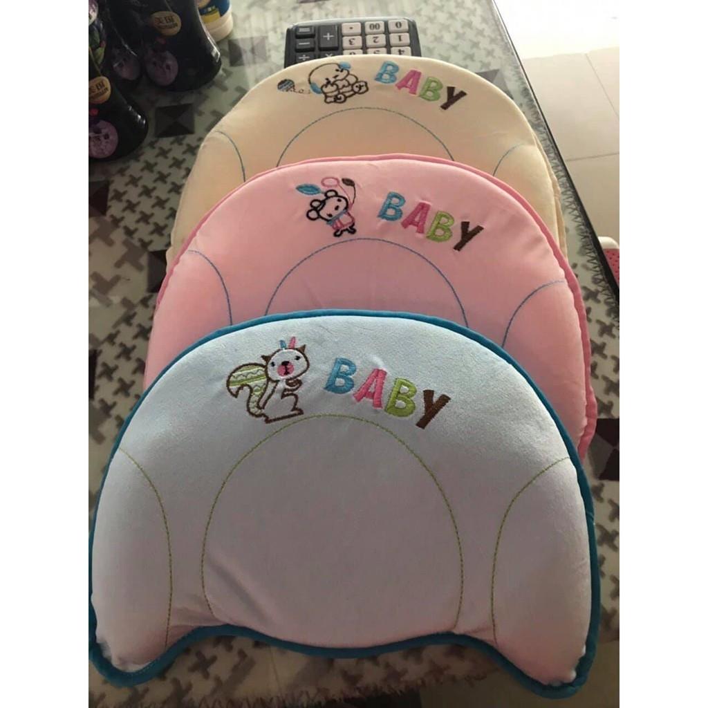 Gối chống méo đầu baby
