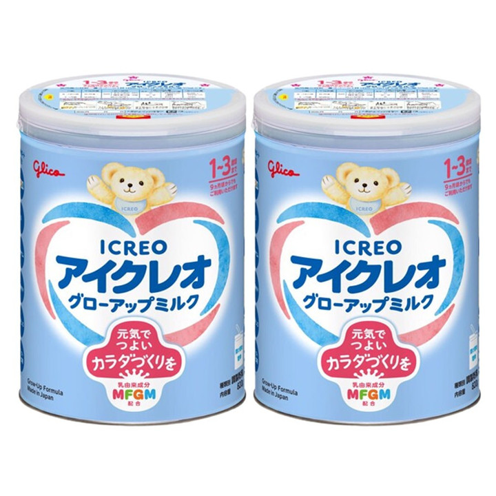 Bộ 2 hộp sữa glico 9 x 820g