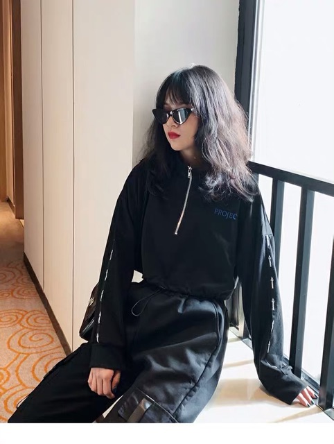 (Sẵn M L) Bộ đồ đen cá tính phong cách Hiphop- dancer có ảnh feedback