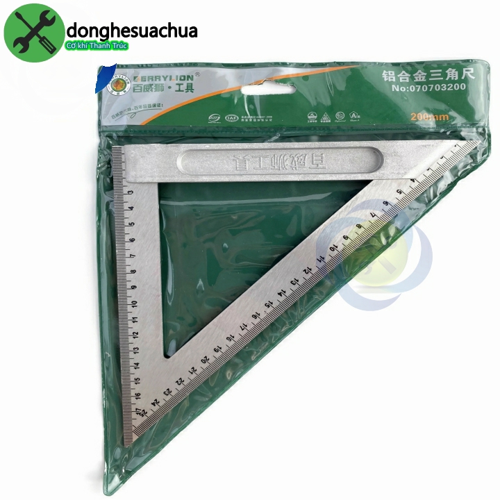 [HCM]Thước tam giác Berrylion 070703200 200mm