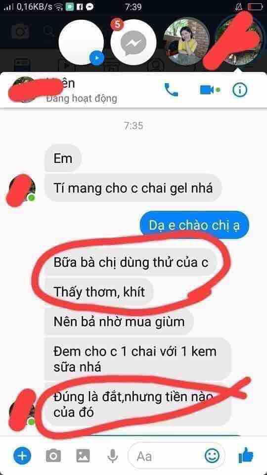 Dung dich vệ sinh Phụ nữ