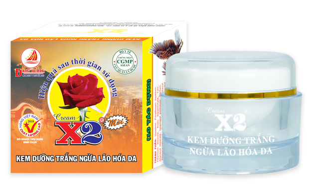 Kem x2 trắng da 10 tác dụng