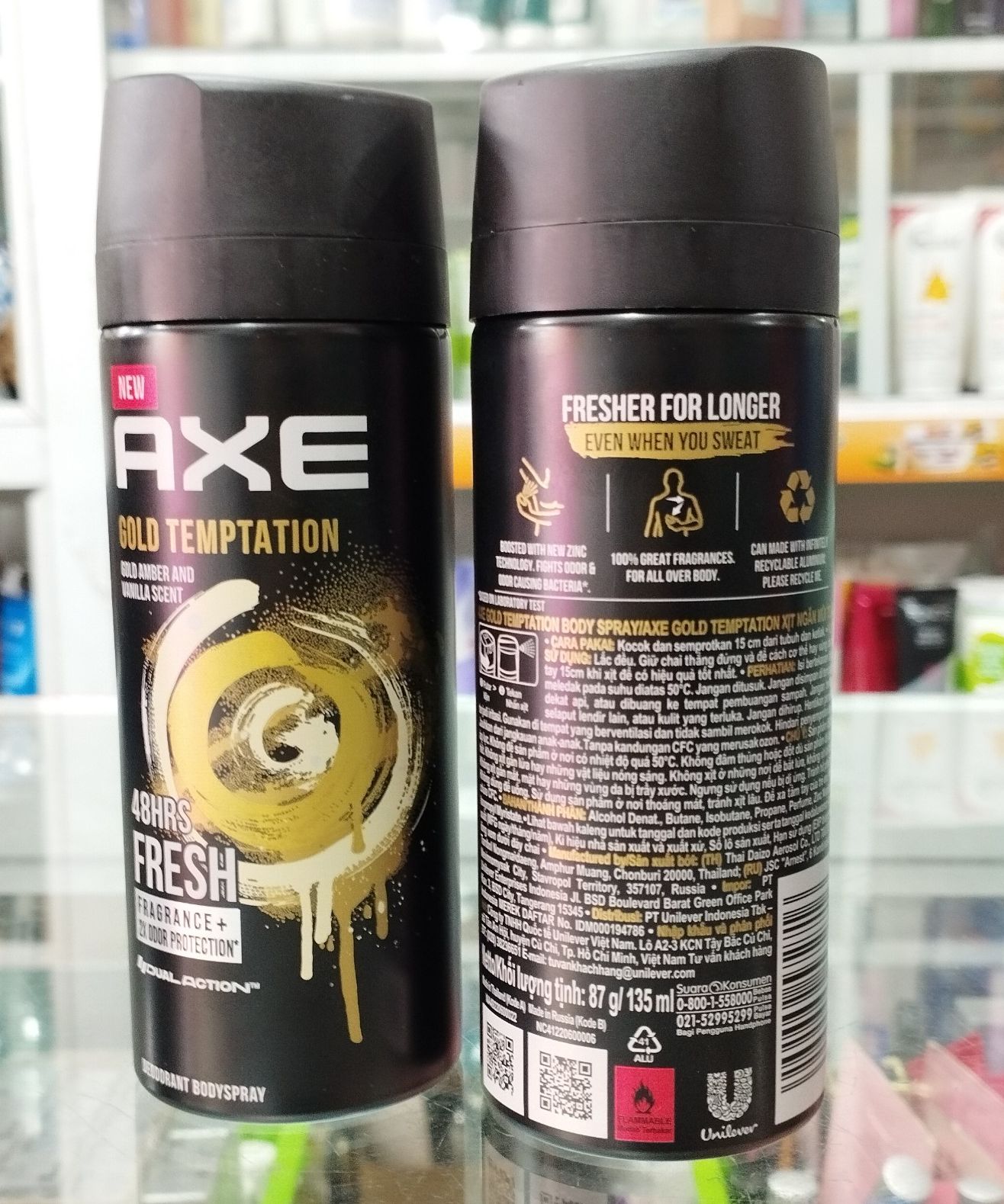 Xịt khử mùi AXE Gold Temptation 135ml